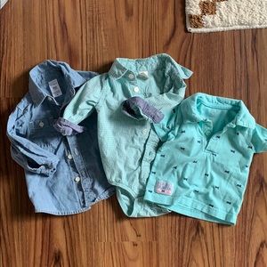 Baby boy assortment blue shirts